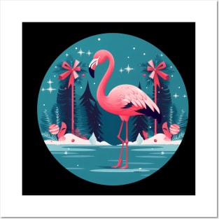 Flamingo Flock Sunset, Love Flamingos Posters and Art